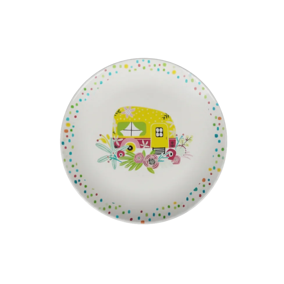 Ensemble de 4 petites assiettes (7'') - Collection Un air d'été