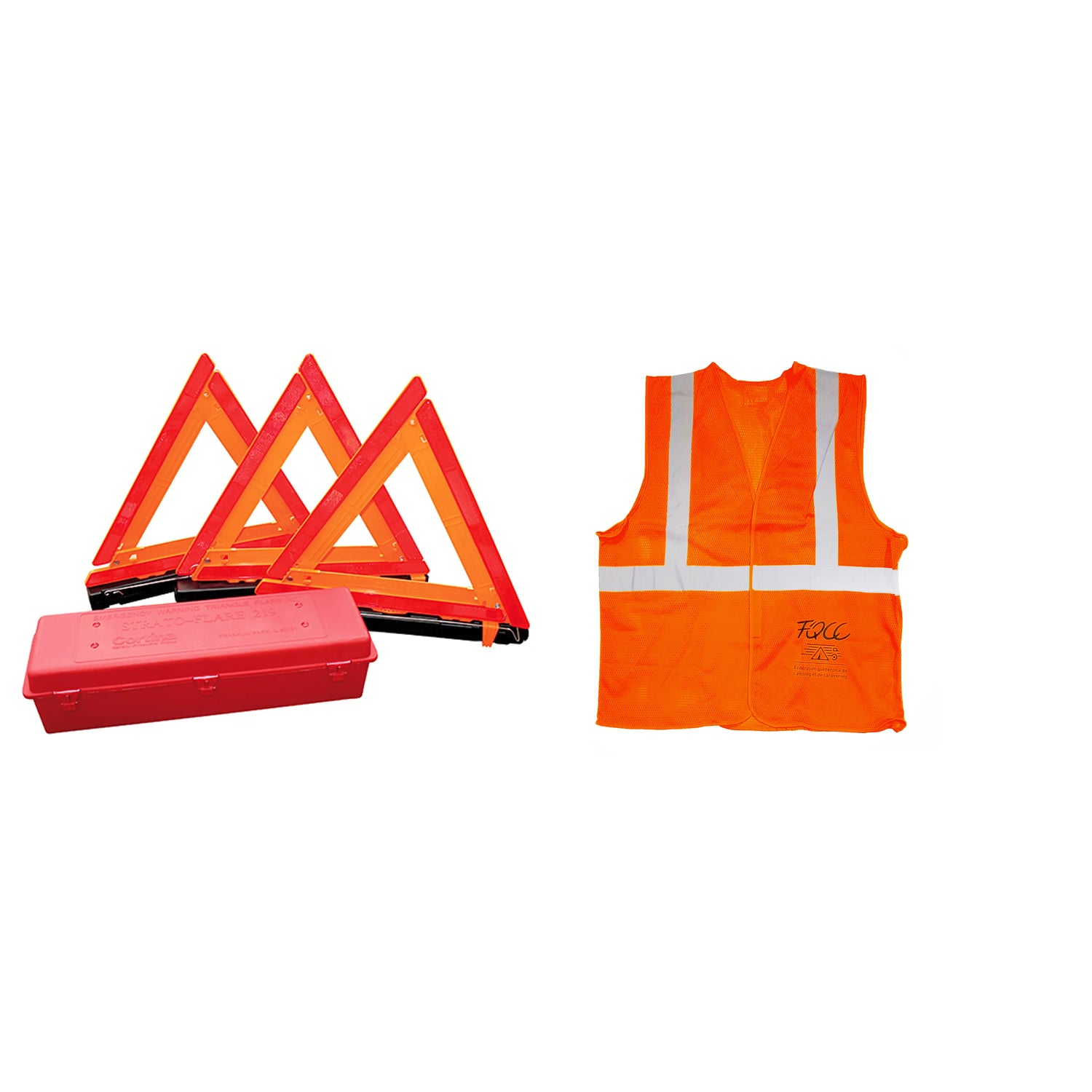 Duo triangles et veste de sécurité
